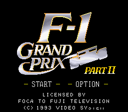 F-1 Grand Prix Part II