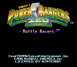 Power Rangers Zeo: Battle Racers